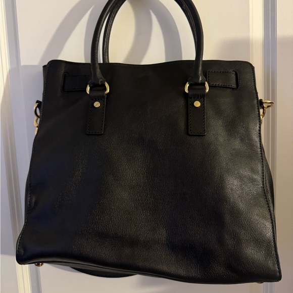 Michael Kors Hamilton Large NS Tote Black Leather - Picture 9 of 12